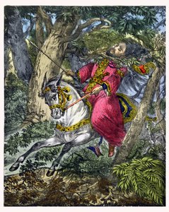 The Death of Absalom, from a bible printed by Edward Gover, 1870